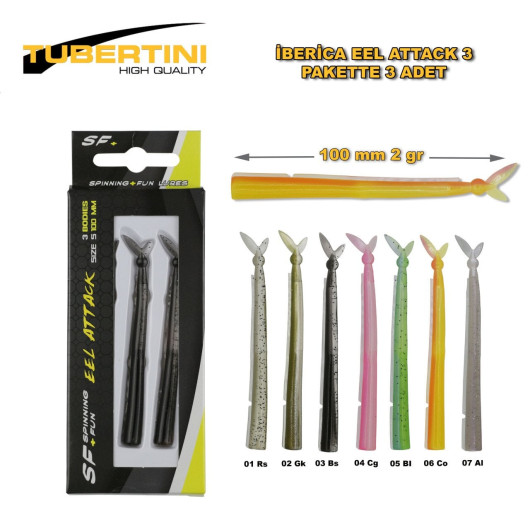 İberica Eel Attack 3 100mm No: İberica Eel Attack 3 100mm No: