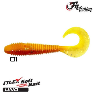 Filex Soft Bait Orak Kuyruklu Silikon Balık 7.5 cm