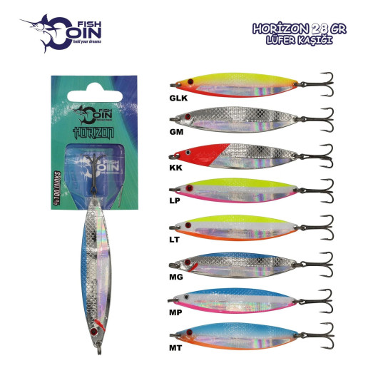 PS-Fishcoin Horizon 28 GR Paslanmaz Lüfer Kaşığı