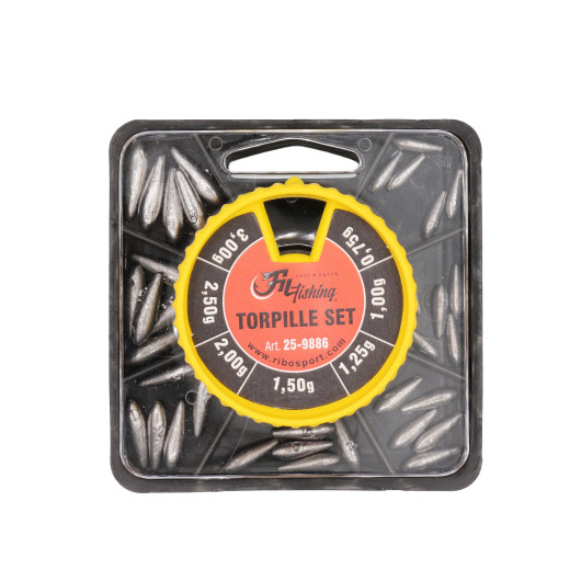 Torpille Kutu Kurşun Seti 0,75-3,00Gr
