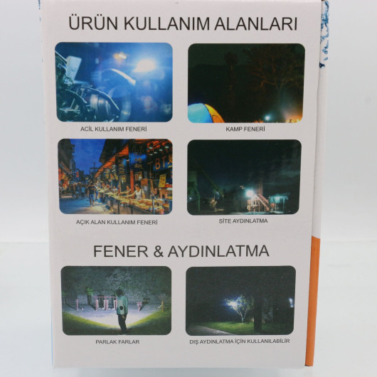 PG-200 50W Solar Şarjlı Fener PG-200 50W Solar Şarjlı Fener