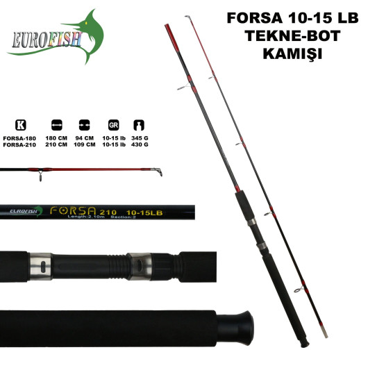 Forsa 2 Parçalı Tekne/Bot Kamışı Eurofish Forsa 2 Parçalı Tekne/Bot Kamışı Eurofish