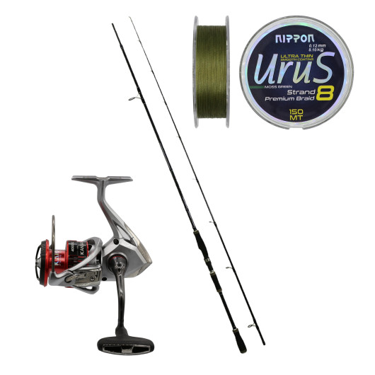 Eurofish Black Mamba 270 cm 8-38 gr + Kaido Kansai 4000 Spin Olta Seti Eurofish Black Mamba 270 cm 8-38 gr + Kaido Kansai 4000 Spin Olta Seti