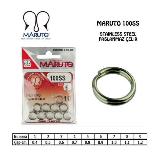 Maruto 100Ss Paslanmaz Halka (10) Maruto 100Ss Paslanmaz Halka (10)