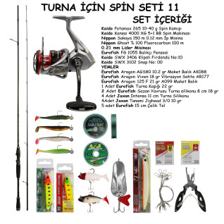 TURNA AVI İÇİN SPİN OLTA SETİ 11