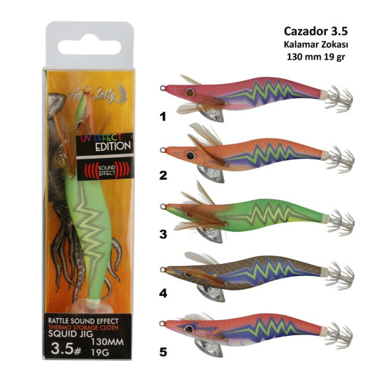 Cazador Squid Jig Kalamar Zokası 130Mm 19G 3.5 Cazador Squid Jig Kalamar Zokası 130Mm 19G 3.5