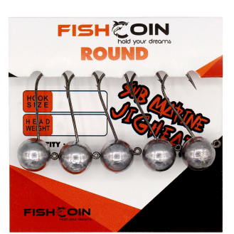 Fishcoin Round Jighead 6-2.5 Gr