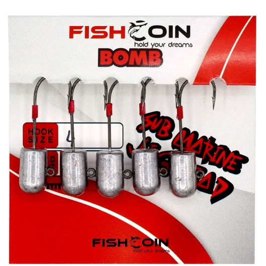 Fishcoin Bomb Jighead 4-4 Gr