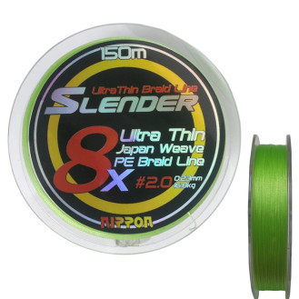 Slender 150Mt 8xJapan PE Braid Misina No: Slender 150Mt 8xJapan PE Braid Misina No: