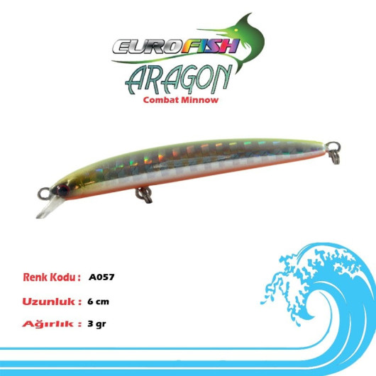 Aragon AGF 60 Maket Balık 6 cm Aragon AGF 60 Maket Balık 6 cm