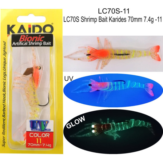 LC70S Shrimp Bait Karides 70mm 7.4gr