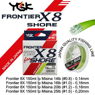 Frontier Braid Cord Shore X8 SC 150 Mt Frontier Braid Cord Shore X8 SC 150 Mt