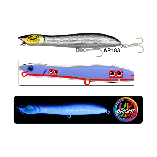 Croax Zigzag 106Mm 11Gr Su Üstü Maket Balık