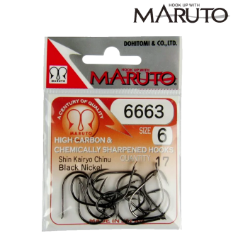 Maruto 6663 Bn Siyah Nikel Olta İğnesi Maruto 6663 Bn Siyah Nikel Olta İğnesi
