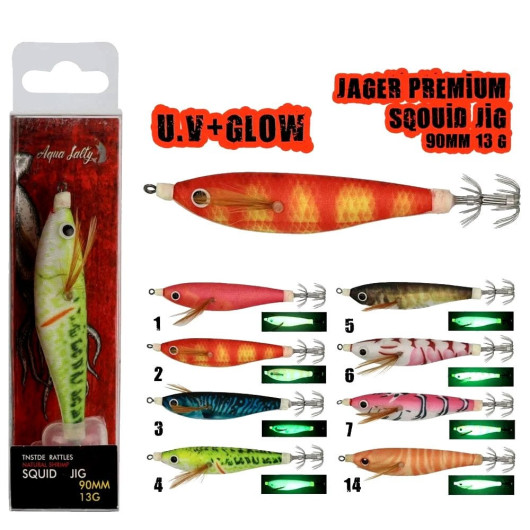Jager Squid Jig Kalamar Zokası 90mm 13Gr Jager Squid Jig Kalamar Zokası 90mm 13Gr