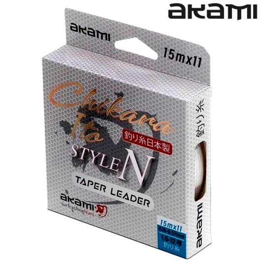 Akami Tapered Leader Chikara Clear