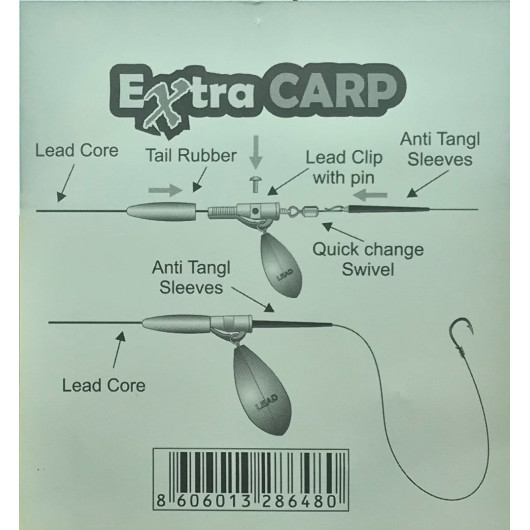 Lead Core System & Safety Clip 60 Cm /2 Systems Lead Core System & Safety Clip 60 Cm /2 Systems
