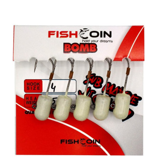 Fishcoin Bomb Jighead Glow 4-5 Gr Fishcoin Bomb Jighead Glow 4-5 Gr