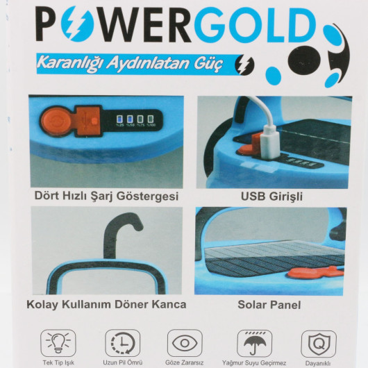 PG-200 50W Solar Şarjlı Fener PG-200 50W Solar Şarjlı Fener