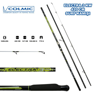 Colmic Electra 3KW 420 Cm Surf Kamışı Colmic Electra 3KW 420 Cm Surf Kamışı