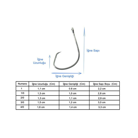 Marlin V7381 Cırcle HC BN İğne Marlin V7381 Cırcle HC BN İğne