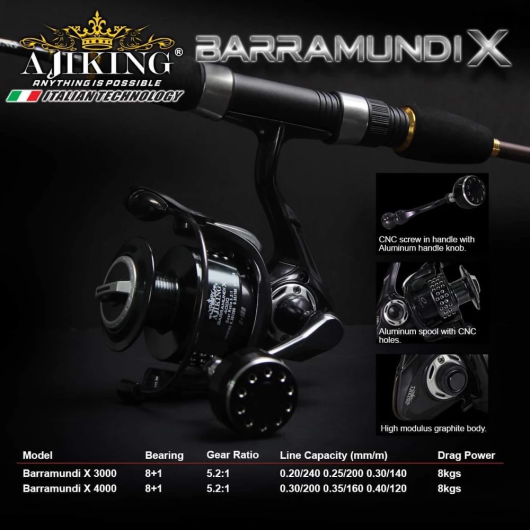 Barramundi X 3000 Makine (8+1Bb) Barramundi X 3000 Makine (8+1Bb)