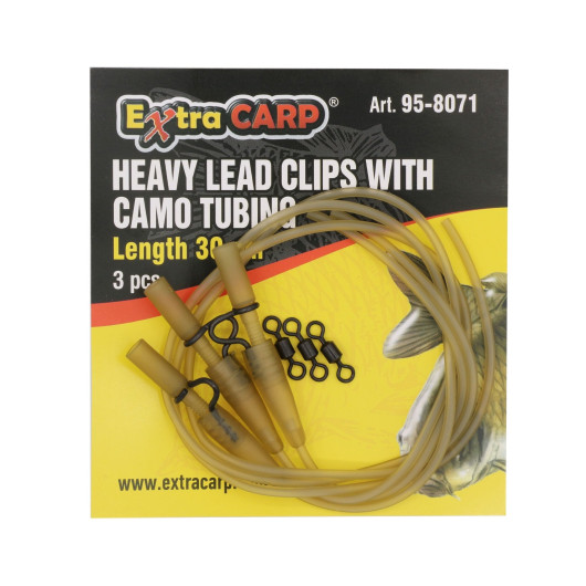 Heavy Lead Clips With Camo Tubing Heavy Lead Clips With Camo Tubing