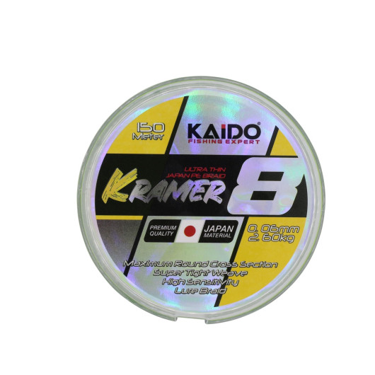 Kramer Japan 8X Braid 150 Mt Lime Green Kramer Japan 8X Braid 150 Mt Lime Green