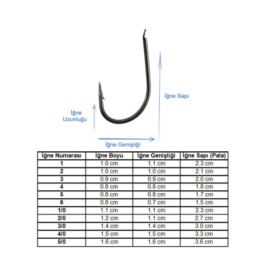 Marlin 505 Bn Siyah Nikel Olta İğnesi Marlin 505 Bn Siyah Nikel Olta İğnesi