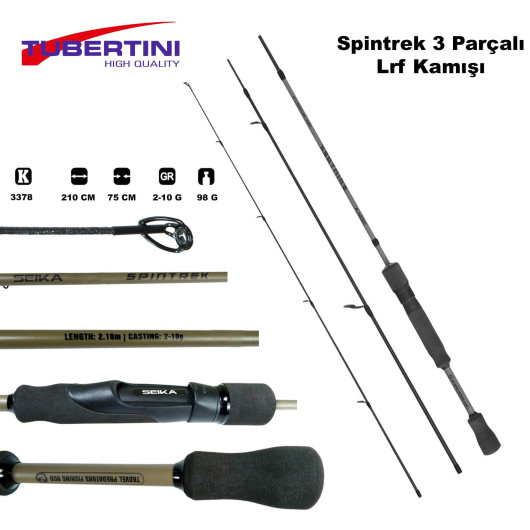Spintrek 210 cm 2-10 3 Parçalı Lrf Kamışı Spintrek 210 cm 2-10 3 Parçalı Lrf Kamışı