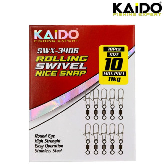 SWX-3406 Rolling Swivel Nice Snap (10 Pcs) SWX-3406 Rolling Swivel Nice Snap (10 Pcs)