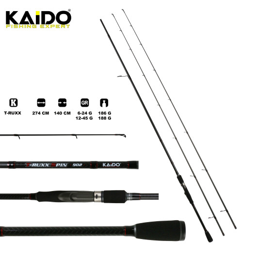 T-Ruxx Spin Kamışı 270 Cm (6-24/12-45gr) 2Uç T-Ruxx Spin Kamışı 270 Cm (6-24/12-45gr) 2Uç