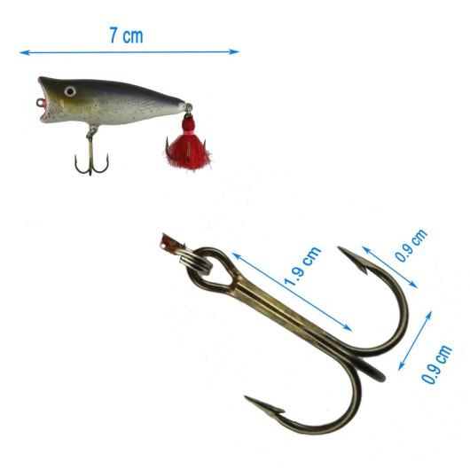 Jaxon H.S Popper 7 Cm 9 Gr Fe Jaxon H.S Popper 7 Cm 9 Gr Fe
