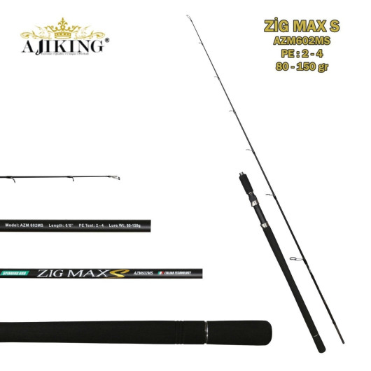 Zigmax S Azm-602Ms (Pe 2-4) Kamış 80-150 Gr Zigmax S Azm-602Ms (Pe 2-4) Kamış 80-150 Gr