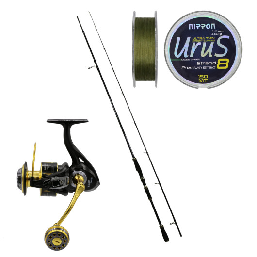 Eurofish Black Mamba 270 cm 8-38 gr + Eurofish Sabre 4000 Spin Olta Seti Eurofish Black Mamba 270 cm 8-38 gr + Eurofish Sabre 4000 Spin Olta Seti