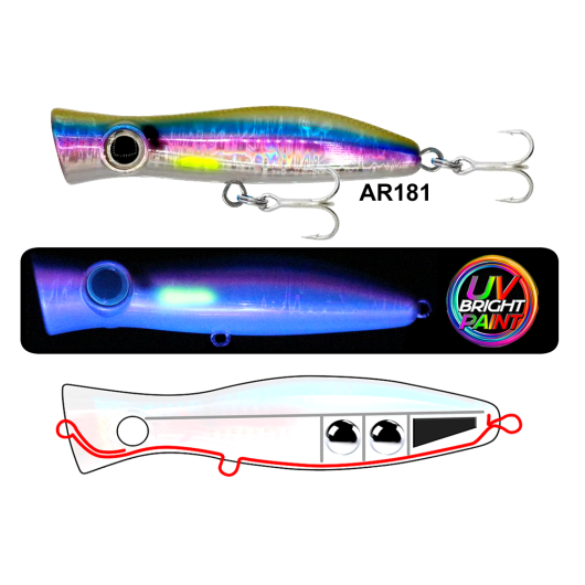 Blitz Popper 105Mm 30Gr Su Üstü Maket Balık